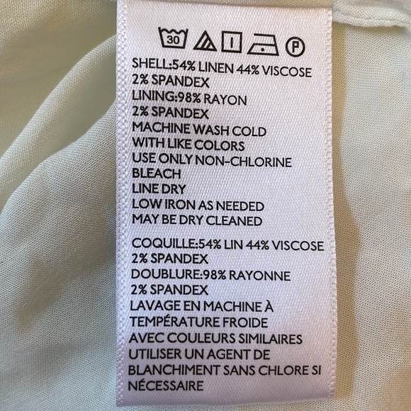 NWT Uo Wren Dotted Linen Ruffle Mini Dress Off White Black Summer Size Medium - Picture 16 of 16